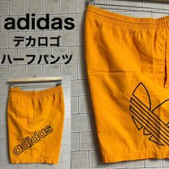 adidas アディダス ハーフパンツ  80s トレフォイル刺繍 ショートパンツ デカロゴ