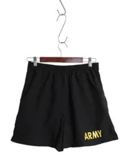 【お得なクーポン配布中!】 米軍実物 US ARMY アーミー ナイロン トレーニング ショートパンツ メンズ S 古着 18年製 ショーツ 短パン ミリタリー 海パン 水陸両用 黒