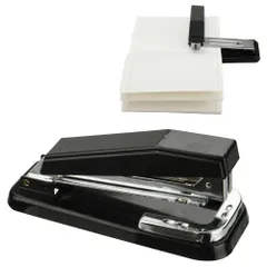 中綴じステープラー 小冊子製本 ズレ防止 替え芯付属 パンフレット 書類整理 360度回転 