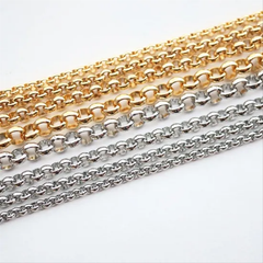 サージカルステンレス 316L 金アレ対応 オープンカン ロロチェーン アクセサリーチェーン ハンドメイド アクセサリー パーツ 切り売り