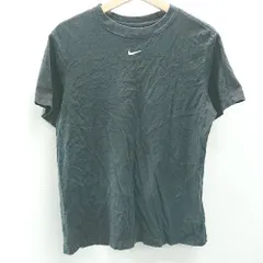 ◇ NIKE ナイキ ブランドマークあり コットン100％ シンプル 半袖 Tシャツ サイズS ブラック レディース E  【1402200014808】