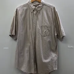 CHAPS チャップス RALPH LAUREN ラルフローレン 半袖シャツ ボタンダウン ギンガムチェック ビンテージ 90’s バングラデシュ製 メンズ XL 90年代 ベージュ ホワイト