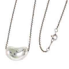 本物 ティファニー TIFFANY & Co. ビーン 925 ネックレス ペンダント シルバー Bean アクセサリー ジュエリー 中古 【フォロー割】