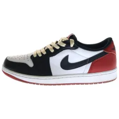 NIKE (ナイキ) AIR JORDAN 1 RETRO LOW OG BLACK TOE エアジョーダン レトロ ブラックトゥ つま黒 ローカットスニーカー US8.5/26.5cm CZ0790-106