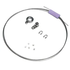 【特価セール】ワイヤー ワイヤー ワイヤー 金具 パーツ ネックレス ネックレス ネックレス ブレスレット 手作り アクセサリ ハンドメイド シルバー） ワイヤー 0.38mm 修理キット（ワイヤー太さ Elsoluna(エルソルーナ)