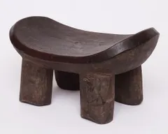 セヌフォスツール風　一本彫り　木製スツール　特注品　テーブル　椅子　家具素材楠