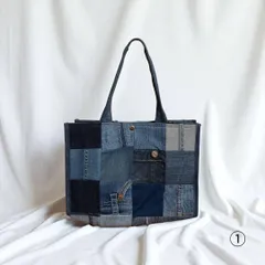デニムリメイク トートバッグ 大容量 おしゃれ カジュアル
