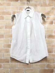JIL SANDER - ジルサンダーネイビー　 ノースリーブブラウス　シャツ　34 JIL SANDER（シャツ/ブラウス(半袖/袖なし)）のフリマアイテム一覧