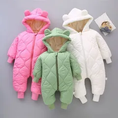 90cm ベビー 赤ちゃん用 ジャンプスーツ カバーオール ロンパース 雪遊び R35