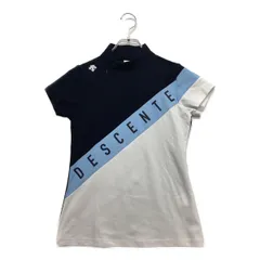 coco 中古 デサントゴルフ DESCENTE GOLF レディース 半袖シャツ M 紺 モックネック ハーフジップ Amazon.co.jp: [デサントゴルフ] 半袖シャツ 花柄 プリント