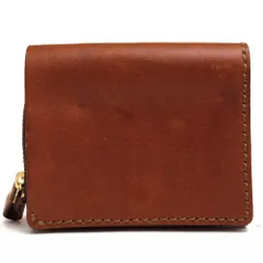 美品◆HERZ ヘルツ サドルレザー ウォレット 二つ折り財布 ヌメ革 小銭入れ 美品 HERZ ヘルツ サドルレザー ロングウォレット 二つ折り長