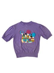 【Size120】80s ミッキー ミニー 半袖トップス US古着　アメリカ 輸入 ディズニー  mickey minnie ヴィンテージ