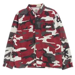 Supreme シュプリーム 18SS Hellraiser BDU Shirt Hell on Earth ピンヘッド 長袖 シャツ レッド系 M【中古】