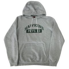 나이키 NIKE 미품 Stranger Things 스트레인저싱스 HAWKINS 호킨스 푸드 파커 긴팔 뒤 기모 M HEATHER GRAY 헤더 그레이