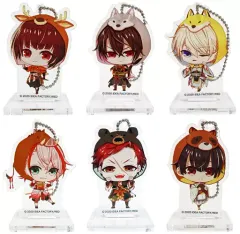 【中古】雑貨 [単品] 集合 描きおろしちびキャラアクリルスタンドキーチェーン6種セット 「Switchソフト ビルシャナ戦姫 ～源平飛花夢想～ スペシャルステラセット」 同梱特典
