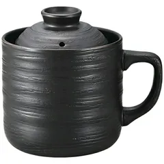 電子レンジ専用炊飯陶器 楽炊御膳 黒 (T-01B)