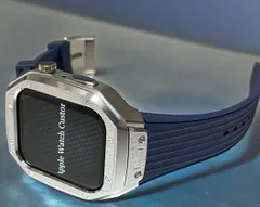 Apple Watchラバーバンドカバーメタルケースアップルウォッチカスタム　ステンレス　メンズ　レディース　スポーツ　ネジ不要16