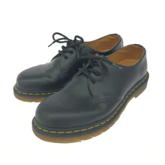 Dr.Martens ドクターマーチン ３ホールシューズ 表記サイズ:UK7 レザー DM080   ブラック/イエロー ユニセックス / 240001111531