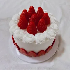 いちご　ホールケーキ　フェイクケーキ　食品サンプル　インテリア　小道具　ショートケーキ　撮影　誕生日　B841