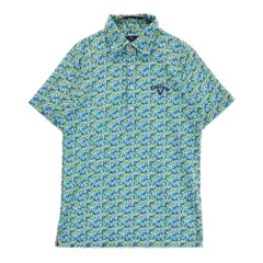 サイズ：M CALLAWAY キャロウェイ  半袖ポロシャツ 花柄 ブルー系 [240101455762] ゴルフウェア メンズ ストスト