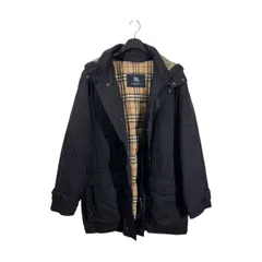 BURBERRY LONDON バーバリー ダウンライナー付き 裏チェック ナイロン ワークジャケット M/ブラック
