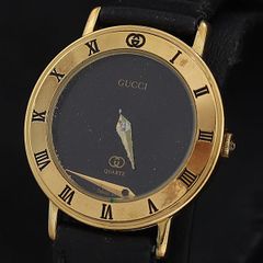 GUCCI グッチ 3200M 腕時計 クォーツ ゴールド×ブラック - メルカリ