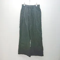 ◇ TRAVAIL MANUEL ウエストゴム カジュアル ワントーン タック入り パンツ サイズM ブラック レディース E  【1308290054000】