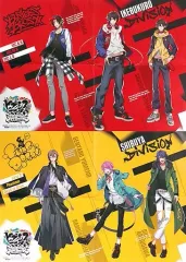 【中古】ポスター(アニメ) B3両面ポスター2枚セット(四つ折) 集合 「ヒプノシスマイク -Division Rap Battle-」 B’s-LOG 2019年6月号付録