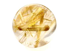 「1点もの 現品」 1粒売り ゴールドルチルクォーツ 15mm パワーストーン バラ売り 天然石 パワーストーン ばら売り