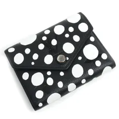 LOUIS VUITTON ルイ・ヴィトン LV×YK  ポルトフォイユ ヴィクトリーヌ 三つ折り財布 モノグラム アンプラント 草間彌生 ノワール M82105 ICタグ レディース 中古