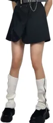 §Ｂｇ３ Bg3 ルーズソックス 黒 白 レッグウォーマー レディース 冷え対策 レッグカバー(ホワイト,  Free Size)