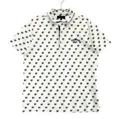 サイズ：L CALLAWAY キャロウェイ  半袖ポロシャツ 総柄 ホワイト系 [240101507569] ゴルフウェア メンズ ストスト