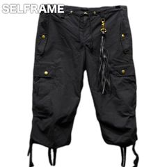 Selframe クロップドカーゴパンツ ピーチスキン 38サイズ 平置き約43cm y2k 00s ミリタリー ギミック パラシュートパンツ