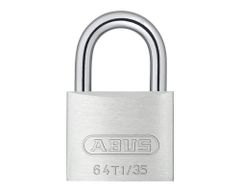 新品 ABUS アバス南京錠 TITALIUM 日本ロックサービス 64TI シルバー 35