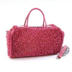 極美品 アンテプリマ ルッケット 2way ショルダーバッグ フクシア