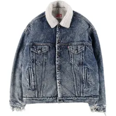 古着 80~90年代 リーバイス Levi's ケミカルウォッシュ デニムボアジャケット USA製 メンズL相当 ヴィンテージ/eaa506195