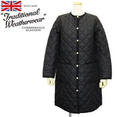 Traditional Weatherwear (トラディショナルウェザーウェア) L252APQCO0483AA ARKLEY LONG アークリー ロング レディースキルティングジャケット 全2色 TW017 01BLACKxBLACK 32