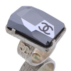 13号 シャネル CHANEL ブラックストーン リング 合金 06A レディース 女性 【中古】