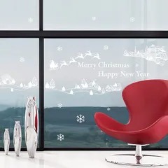 ウォールステッカー メリークリスマス&ハッピーニューイヤー 60001のサムネイル