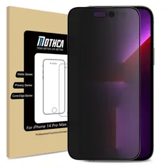 【数量限定】衝撃吸収 キズ防止 飛散防止 硬度9H 指紋防止 撥油性 反射防止 タッチ感 サラサラ 覗き見防止 疎水性 液晶保護フィルム 強化ガラス 対応 Max ゲームフィルム Pro 14 Mothca【アンチグレア&覗き見防止】iPhone