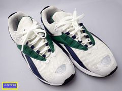 REEBOK リーボック ローカット スニーカー  1Y3001 26.5cm ホワイト×グリーン 中古B+ 【送料無料】 A-8820【質屋出品】