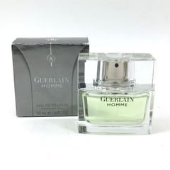 残量約9割 GUERLAIN ゲラン 香水 HOMME Eau De Toilette Spray オム オードトワレ スプレー 50ml メンズ 25a菊DO