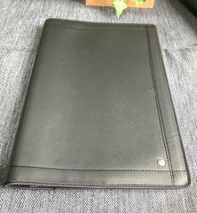 A4サイズ【キャンパスノートカバー】２冊用■Wステッチ■合皮■ブラック