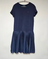 ポロ ラルフローレンキッズ ネイビー プリーツ ワンピース