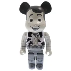 BE@RBRICK (ベアブリック) WOODY B&W 1000% トイストーリー ウッディー フィギュア 人形 ホワイト/グレー