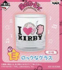 [중고] 글라스(캐릭터) 커비(I LOVE KIRBY) 락한 글라스 [이치반 쿠지 스타의 커비 ~프프 프리믹스~] E상
