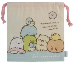 【中古】バッグ(キャラクター) いつものすみっコテーマ(座り) 巾着 「すみっコぐらし」
