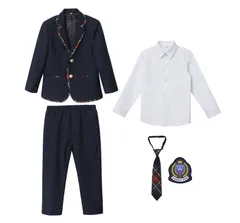 5点セット 子供スーツ 学生服 フォーマル ブレザー キッズ  男の子 発表会 入学式 入園式  七五三 結婚式 卒園式 卒業式100 110 120 130 140 150cm
