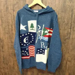 Papas パパス ロゴ刺繍 ハーフジップ ハイネック コットンニット L パパスPapas ロゴ刺繍ニットカーディガン 深緑L位 | DCブランド