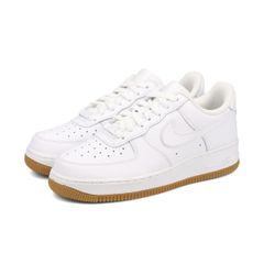NIKE AIR FORCE 1 '07 WHITE/WHITE/GUM LIGHT BROWN 24.5cm